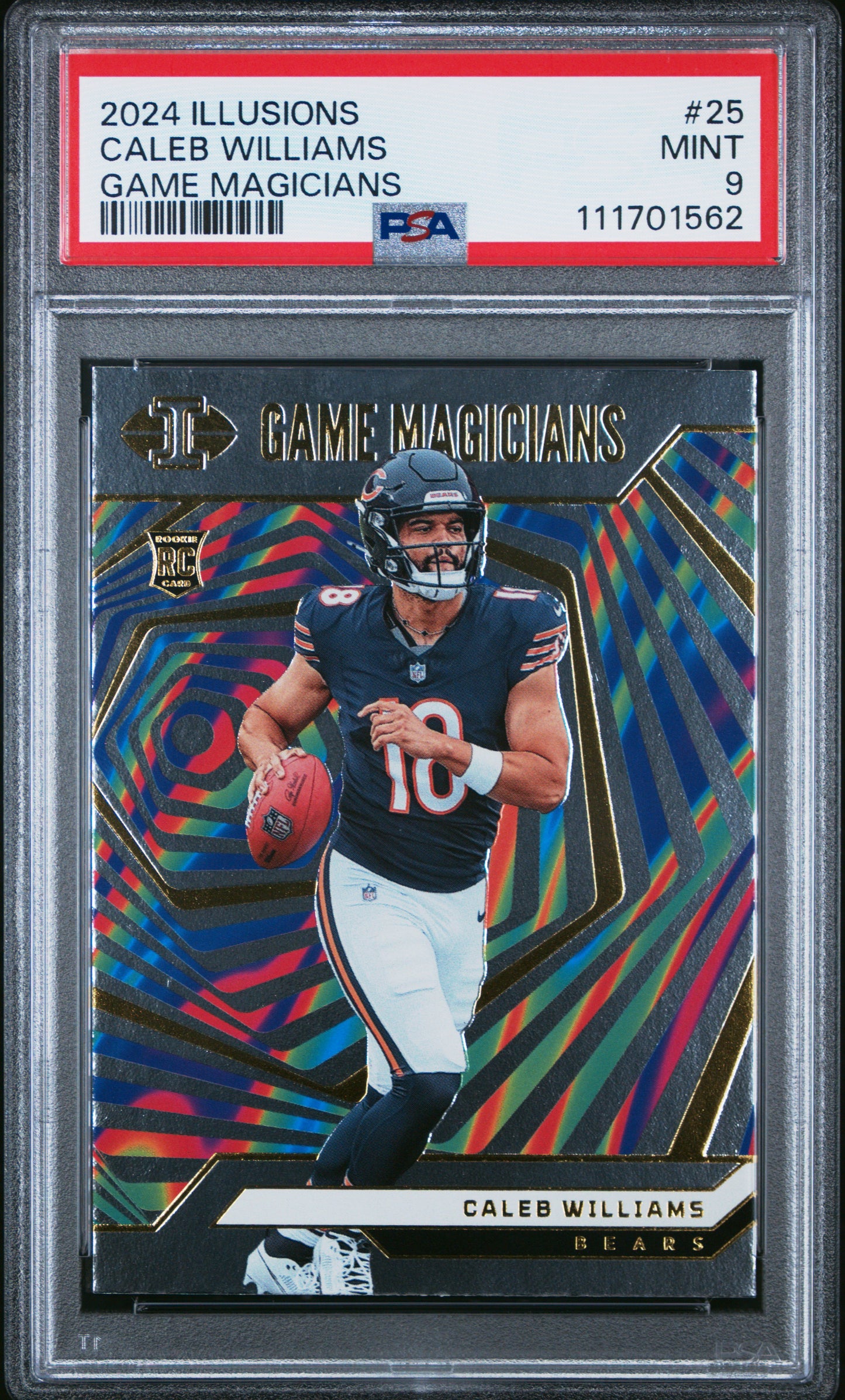 2024 Panini Illusions Game Magicians #25 Caleb Williams PSA 9