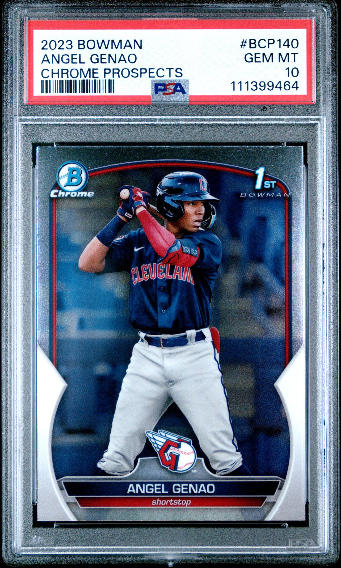 2023 Bowman Chrome Prospects #BCP140 Angel Genao Chrome Prospects PSA 10