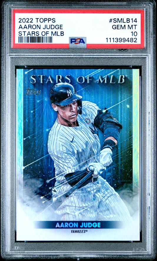2022 Topps Stars Of Mlb #SMLB14 Aaron Judge Stars Of Mlb PSA 10