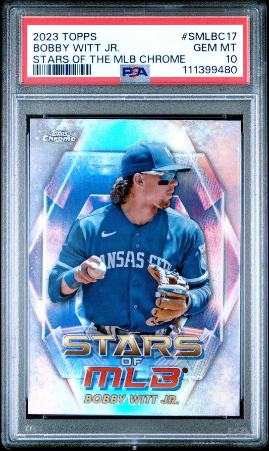 2023 Topps Stars Of The Mlb Chrome #SMLBC17 Bobby Witt Jr. PSA 10