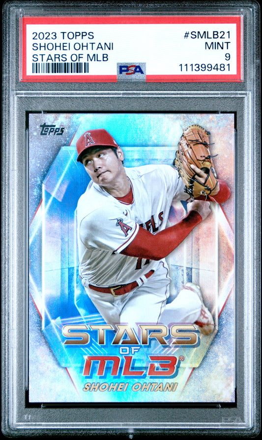 2023 Topps Stars Of Mlb #SMLB21 Shohei Ohtani PSA 9