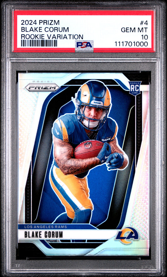 2024 Panini Prizm Rookie Variation #4 Blake Corum PSA 10