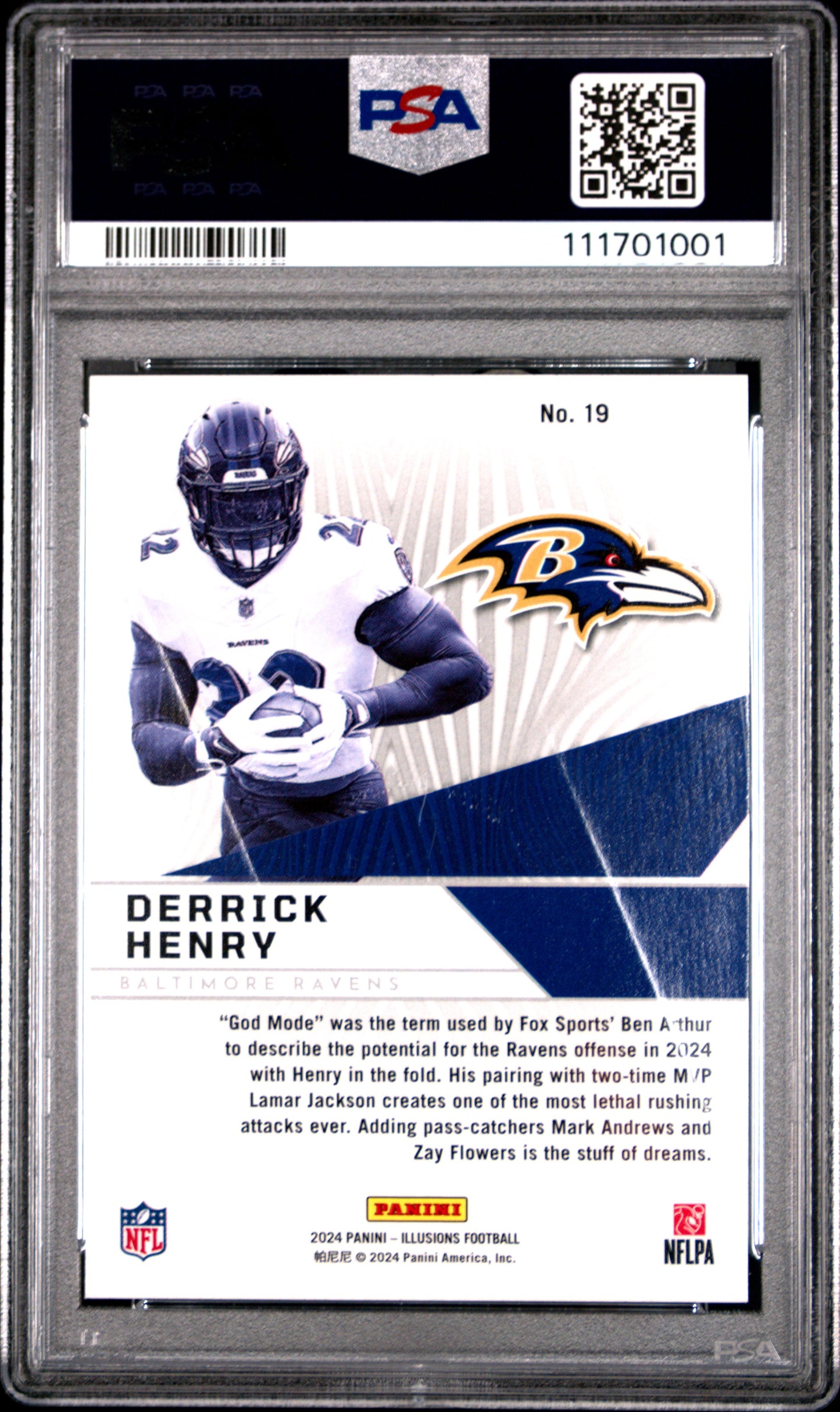 2024 Panini Illusions Amazing #19 Derrick Henry PSA 10