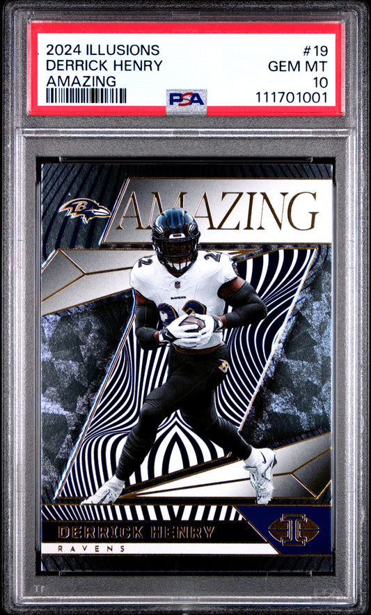 2024 Panini Illusions Amazing #19 Derrick Henry PSA 10