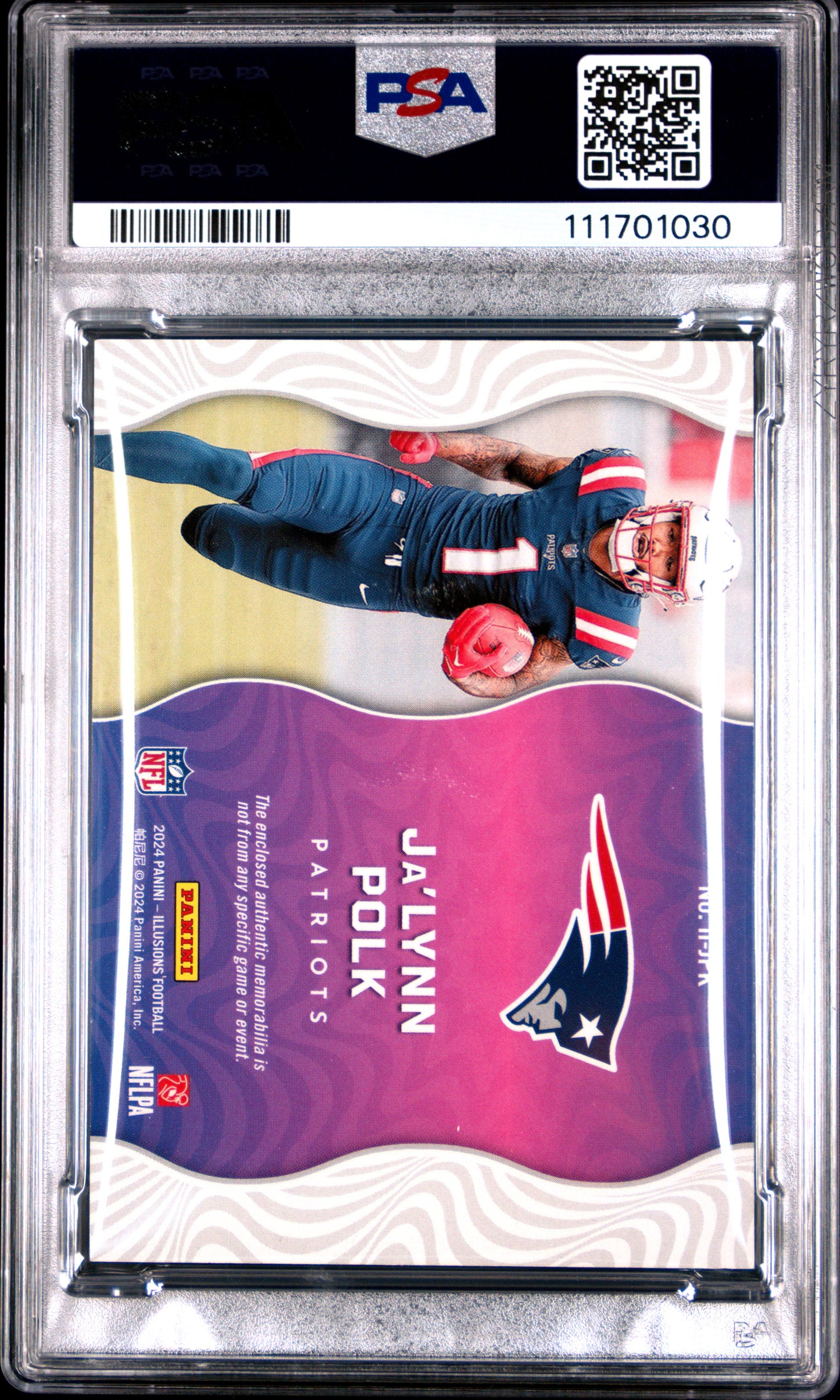 2024 Panini Illusions Instant Impact Relics #IIJPK Ja'Lynn Polk PSA 10