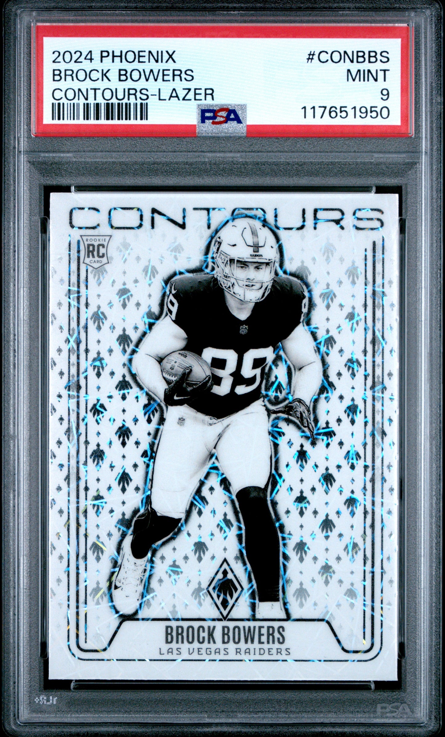 2024 Panini Phoenix Contours #CONBBS Brock Bowers Contours-Lazer PSA 9