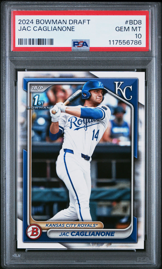 2024 Bowman Draft #BD8 Jac Caglianone PSA 10