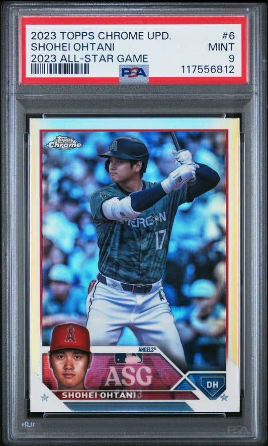 2023 Topps Chrome Update 2023 All-Star Game #6 Shohei Ohtani PSA 9