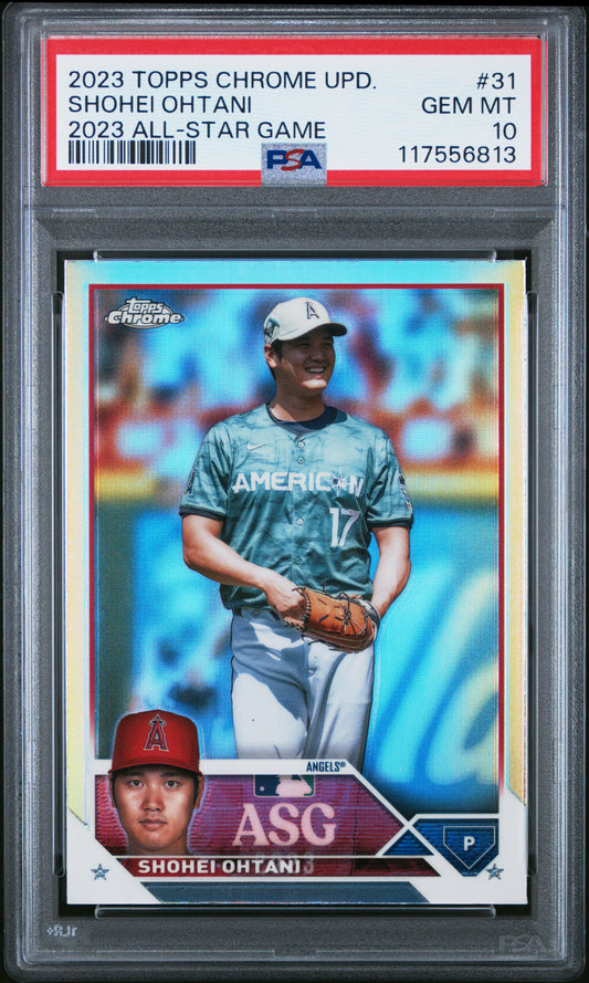 2023 Topps Chrome 2023 All-Star Game #31 Shohei Ohtani 2023 All-Star Game PSA 10
