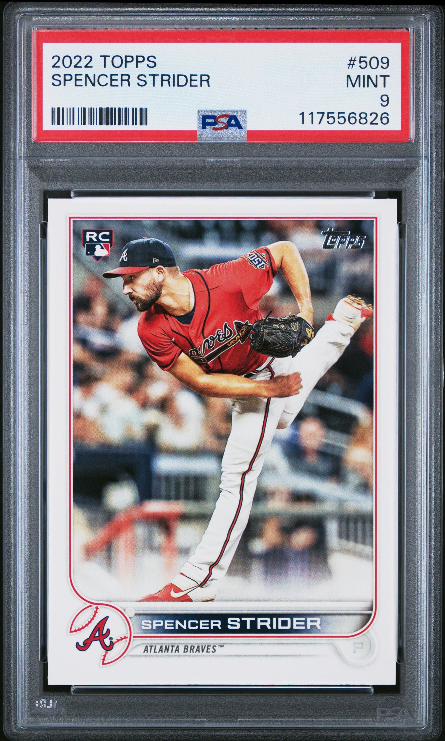 2022 Topps #509 Spencer Strider PSA 9