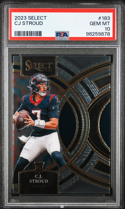 2023 Panini Select #183 Cj Stroud PSA 10 SKU019