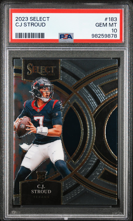 2023 Panini Select #183 Cj Stroud PSA 10 SKU019
