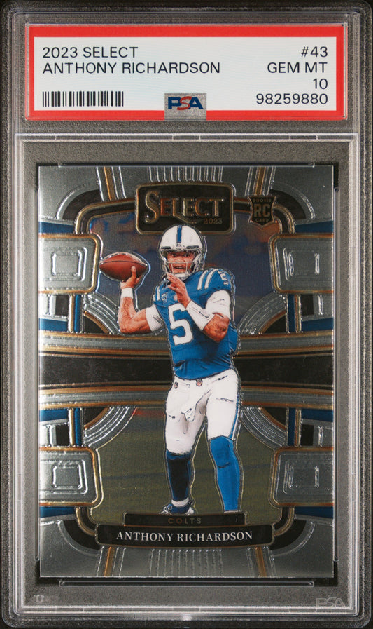 2023 Panini Select #43 Anthony Richardson PSA 10