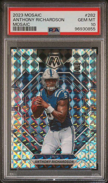 2023 Panini Mosaic #282 Anthony Richardson Mosaic PSA 10