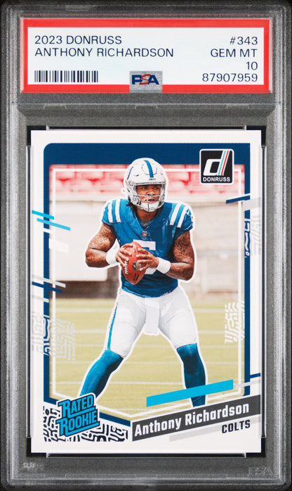 2023 Panini Donruss #343 Anthony Richardson PSA 10