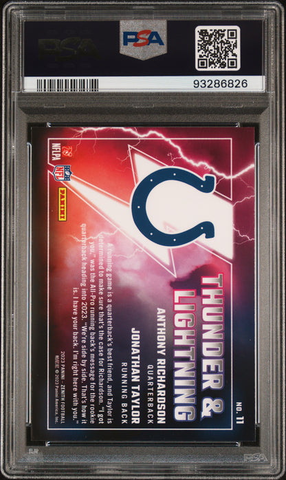 2023 Panini Zenith Thunder And Lightning #11 Richardson/Taylor  PSA 10
