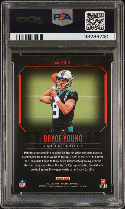 2023 Panini Phoenix Fired Up #FU4 Bryce Young PSA 10
