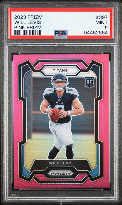 2023 Panini Prizm #397 Will Levis Pink Prizm PSA 9