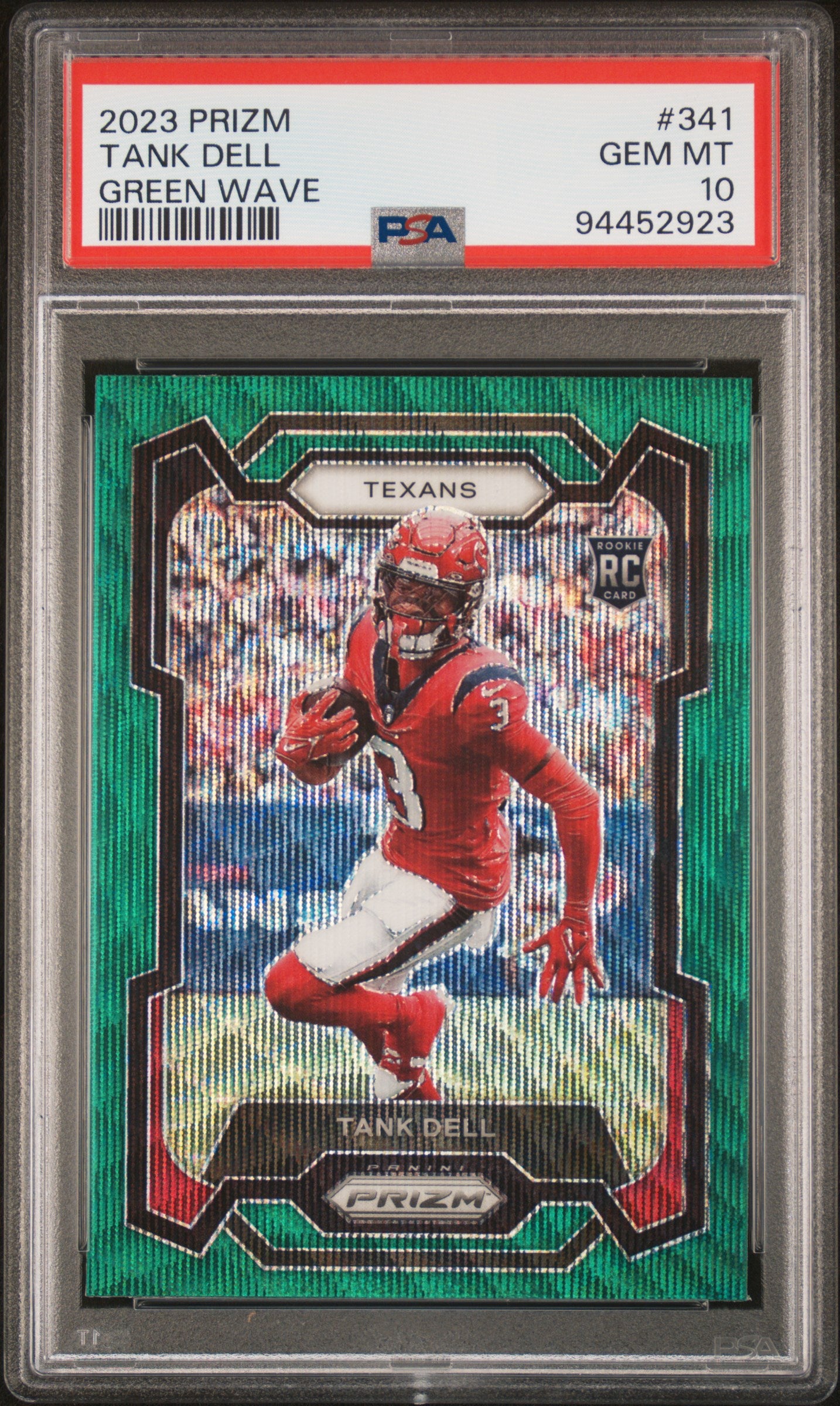 2023 Panini Prizm #341 Tank Dell Green Wave PSA 10