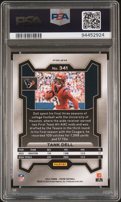 2023 Panini Prizm #341 Tank Dell Green Prizm PSA 10
