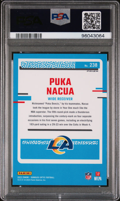 2023 Panini Donruss Optic #238 Puka Nacua Holo PSA 9