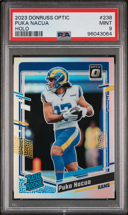 2023 Panini Donruss Optic #238 Puka Nacua Holo PSA 9