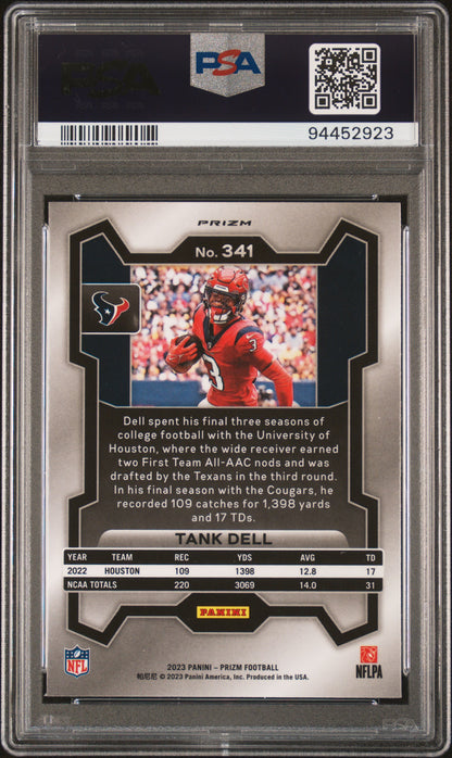 2023 Panini Prizm #341 Tank Dell Green Wave PSA 10 SKU132