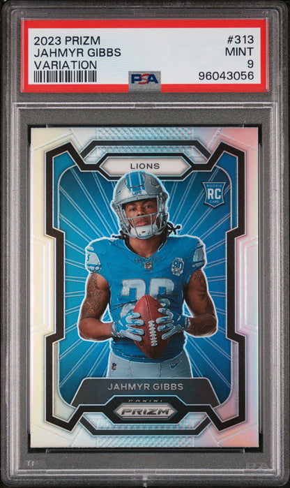2023 Panini Prizm #313 Jahmyr Gibbs Variation PSA 9