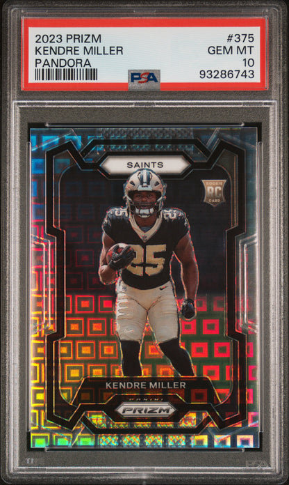 2023 Panini Prizm #375 Kendre Miller Pandora PSA 10