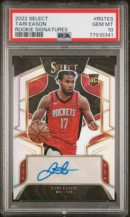 2022 Panini Select Rookie Signatures/249 #RSTES Tari Eason PSA 10