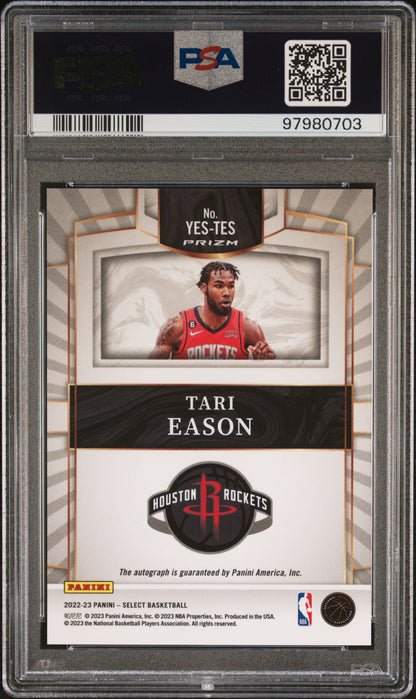 2022 Panini Select Youth Explosion Signature #YESTES Tari Eason PSA 10