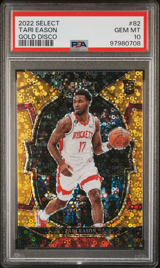 2022 Panini Select #82 Tari Eason Gold Disco/10 PSA 10