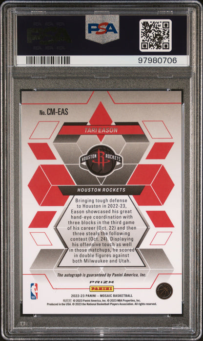 2022 Panini Mosaic Collage Autographs #CMEAS Tari Eason PSA 10