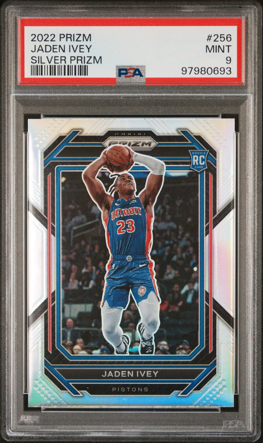 2022 Panini Prizm #256 Jaden Ivey Silver Prizm PSA 9