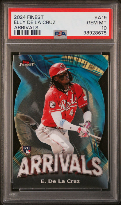 2024 Topps Finest Arrivals #A19 Elly De La Cruz PSA 10