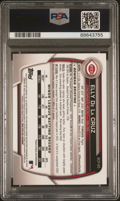 2023 Bowman Mega Box Chrome #65 Elly De La Cruz Chrome PSA 10