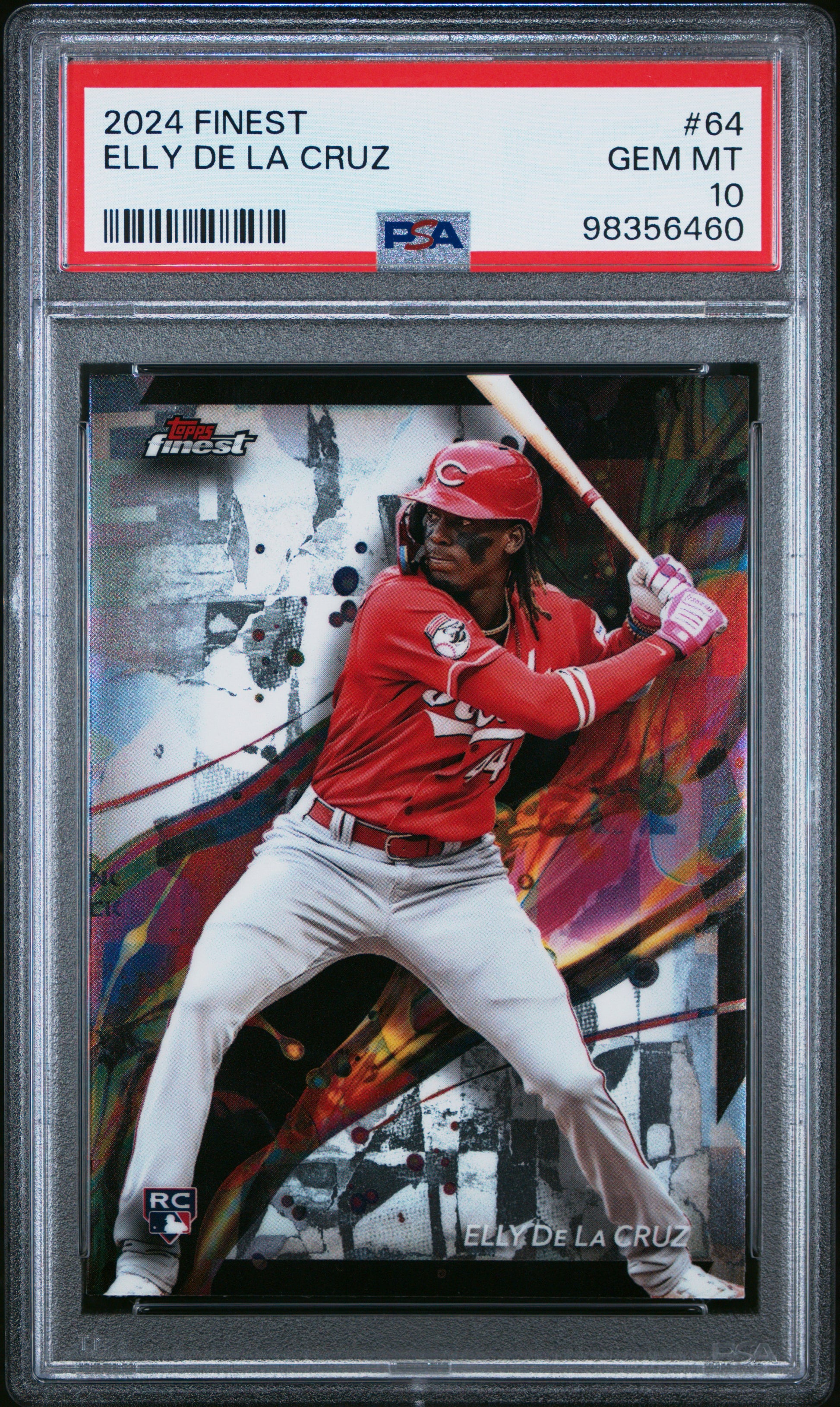 2024 Topps Finest #64 Elly De La Cruz PSA 10