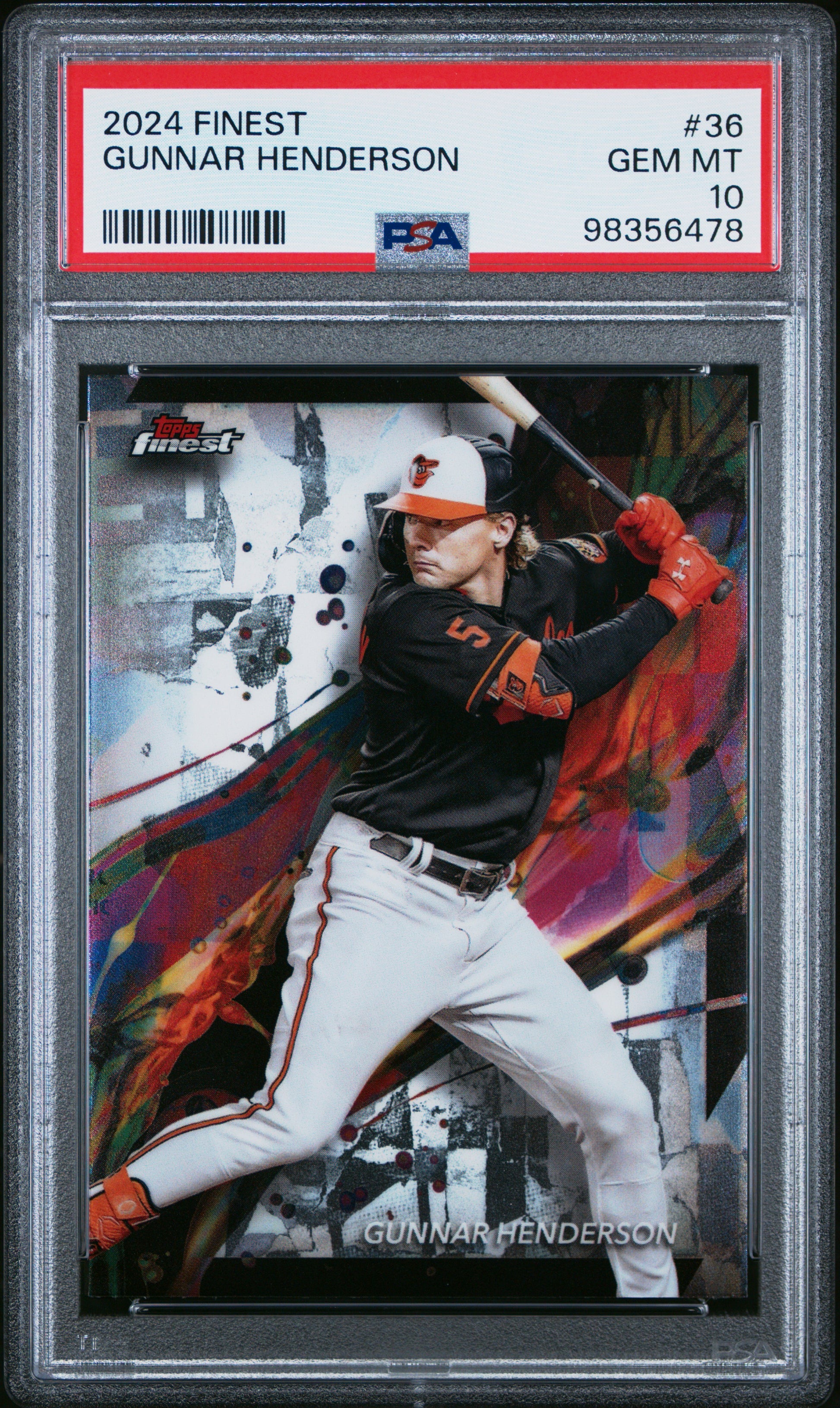 2024 Topps Finest #36 Gunnar Henderson PSA 10
