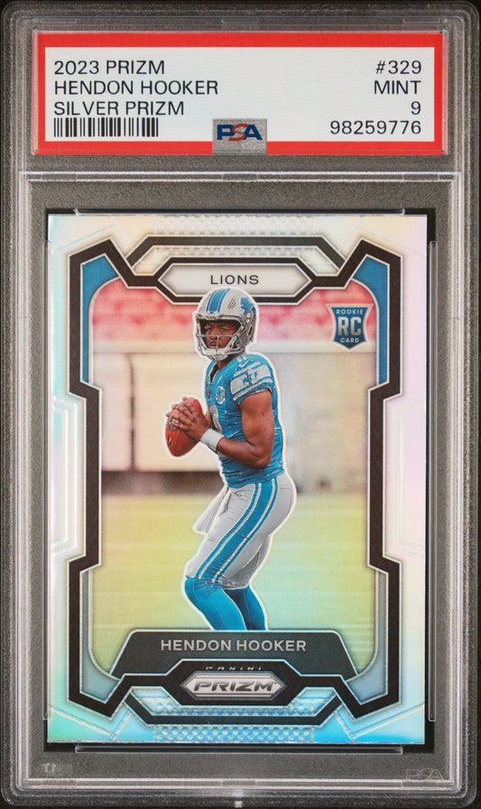 2023 Panini Prizm #329 Hendon Hooker Silver Prizm PSA 9