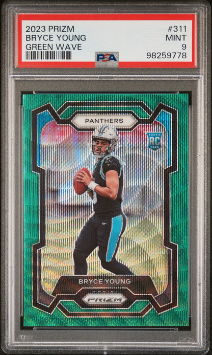 2023 Panini Prizm #311 Bryce Young Green Wave PSA 9 SKU200019