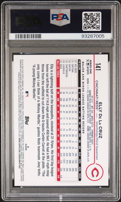 2024 Topps #141 Elly De La Cruz PSA 10