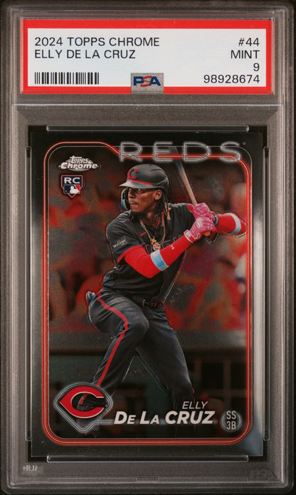 2024 Topps Chrome #44 Elly De La Cruz PSA 9