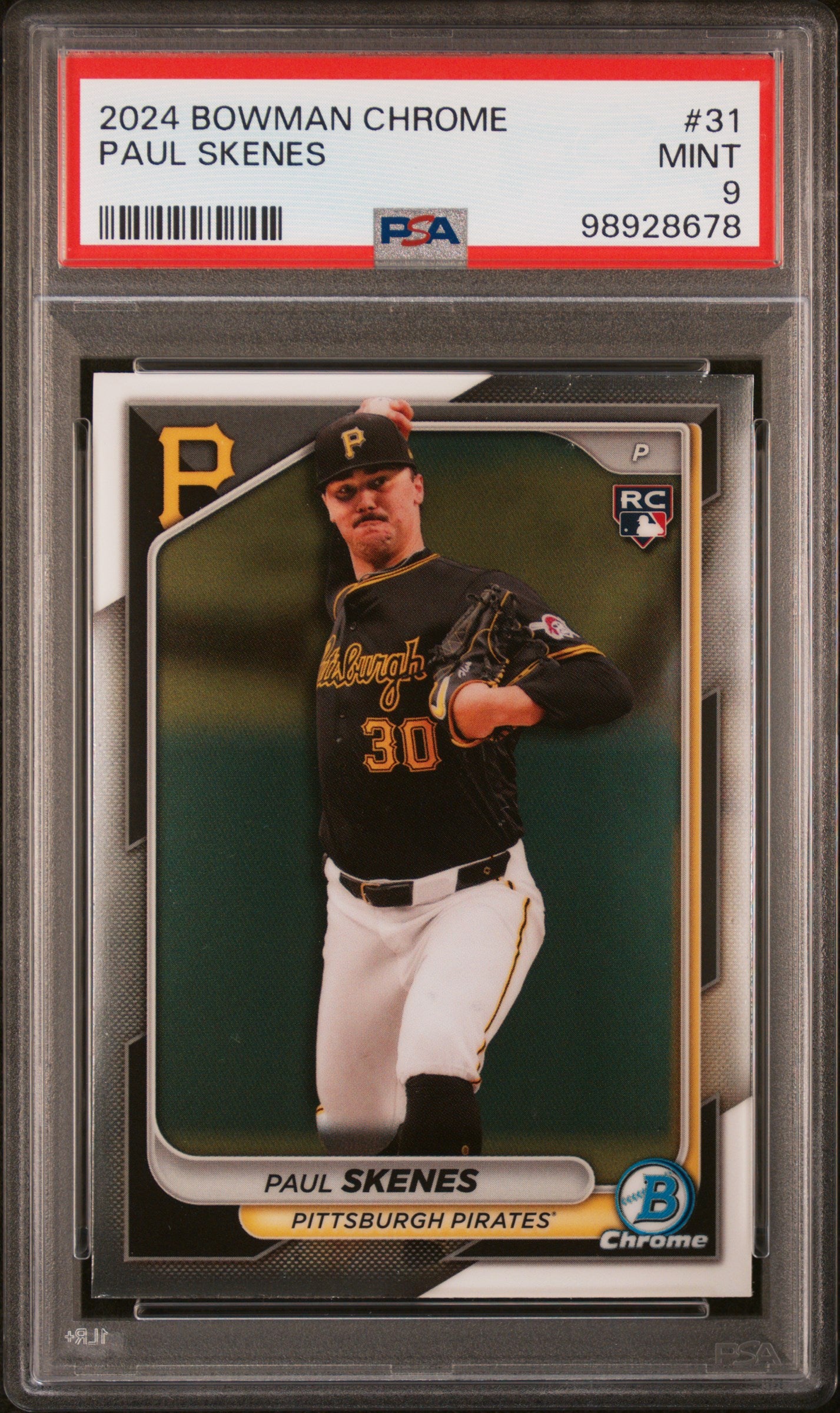 2024 Bowman Chrome #31 Paul Skenes PSA 9