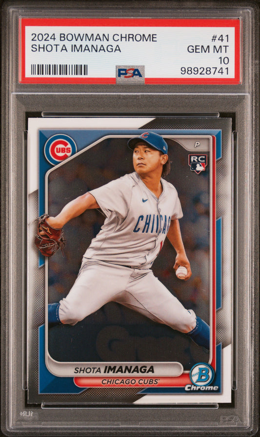 2024 Bowman Chrome #41 Shota Imanaga PSA 10