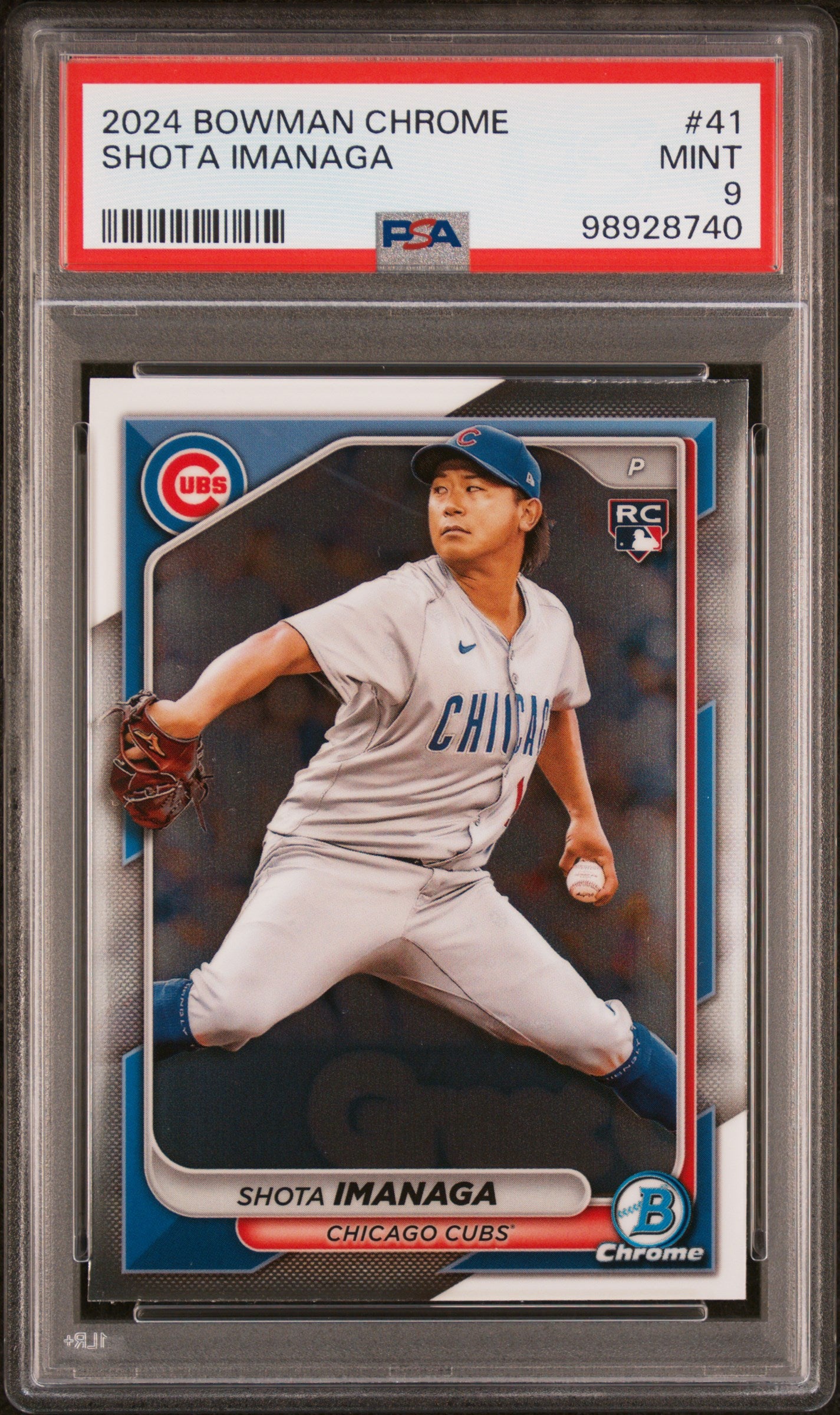2024 Bowman Chrome #41 Shota Imanaga PSA 9