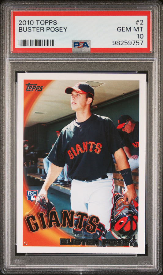 2010 Topps #2 Buster Posey PSA 10