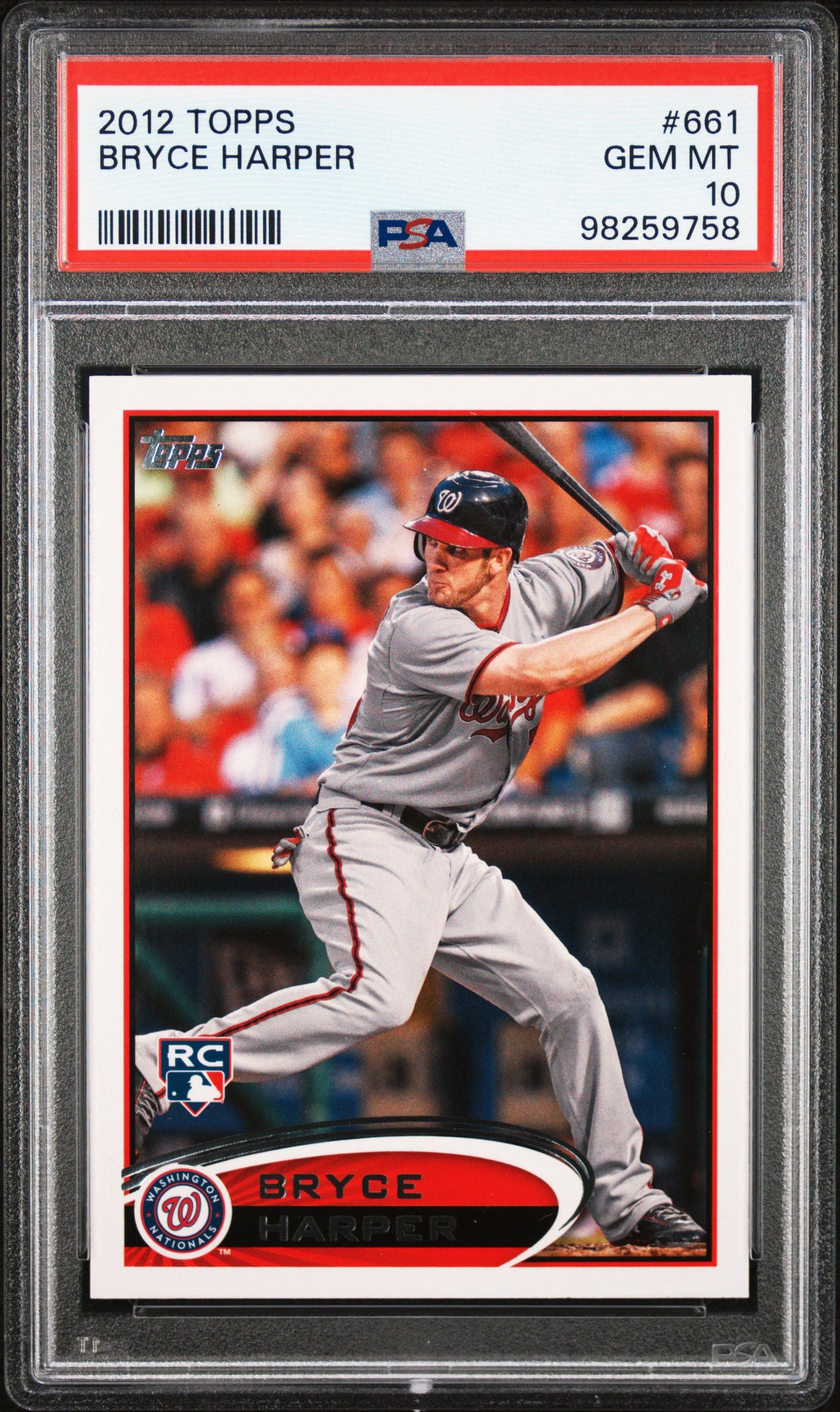 2012 Topps #661 Bryce Harper PSA 10