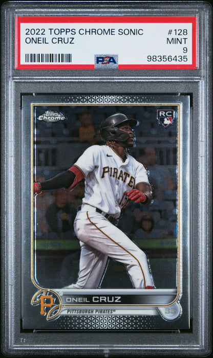 2022 Topps Chrome Sonic #128 Oneil Cruz PSA 9