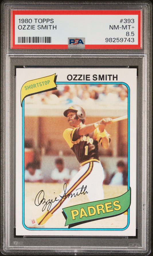 1980 Topps #393 Ozzie Smith PSA 8.5