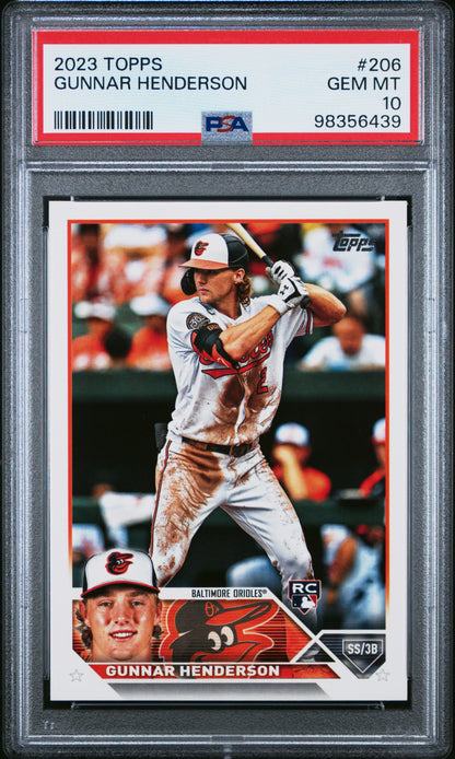 2023 Topps #206 Gunnar Henderson PSA 10 SKU200078